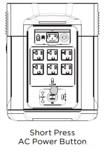 ECOFLOW B083FR3762 DELTA Max Portable Power Station - AC Output Port