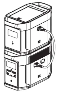 ECOFLOW B083FR3762 DELTA Max Portable Power Station - Using Smart Extra Battery
