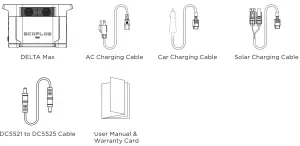 ECOFLOW B083FR3762 DELTA Max Portable Power Station -What’s In the Box