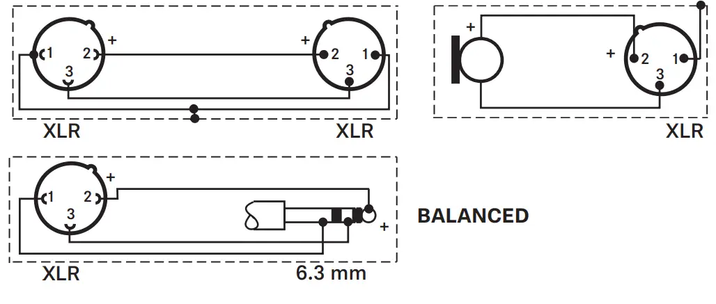 SENNHEISER e 965 Handheld Condenser Microphone -Connector assignment