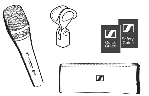 SENNHEISER e 965 Handheld Condenser Microphone - In the box