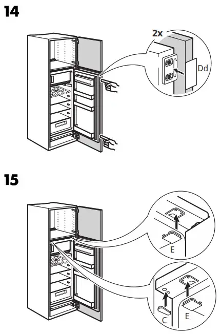 IKEA FORKYLD Fridge with Freezer Compartment-FÖRKYLD 14