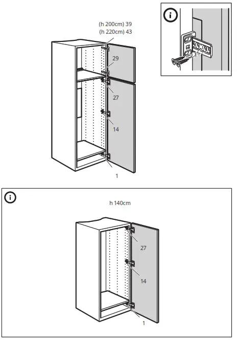 IKEA FORKYLD Fridge with Freezer Compartment-FÖRKYLD 5