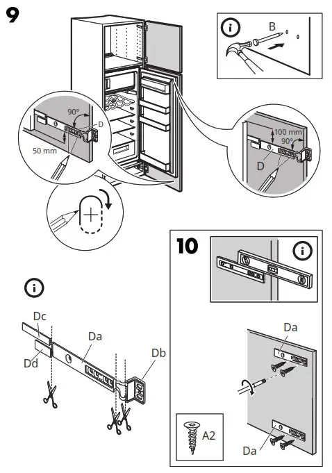 IKEA FORKYLD Fridge with Freezer Compartment-FÖRKYLD 9