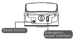 PHILIPS EasyKe 6100 Puysh-pull Smart Door Lock - How to apply an emergency power