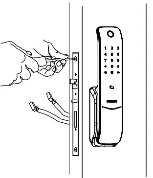 PHILIPS EasyKe 6100 Puysh-pull Smart Door Lock - Installation steps 4