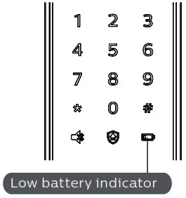 PHILIPS EasyKe 6100 Puysh-pull Smart Door Lock - Low battery indicator 2