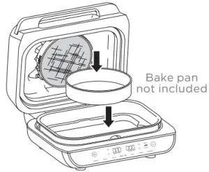 NINJA AG551UK Health Grill and Air Fryer - Bake pan