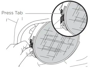 NINJA AG551UK Health Grill and Air Fryer - Press Tab