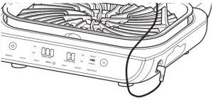 NINJA AG551UK Health Grill and Air Fryer - plugged