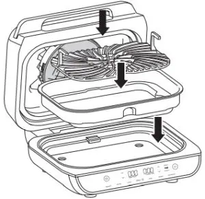 NINJA AG551UK Health Grill and Air Fryer - pot
