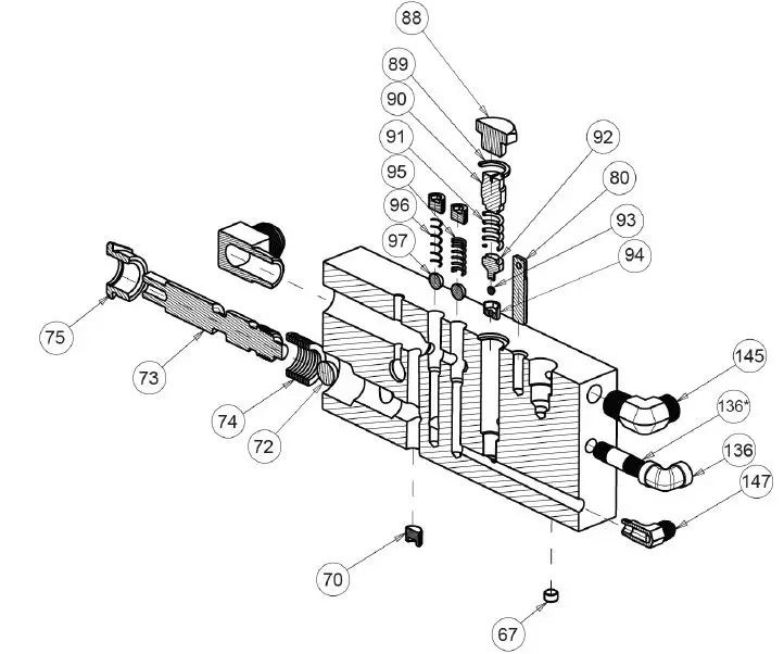 EDUCTOR BLOCK ASSEMBLY
