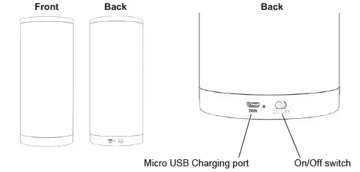 BASS JAXX SP-0068 Tower Wireless Speaker fig-1
