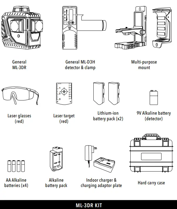 Spot-on ML-3DR Multi-Line Laser Level fig2