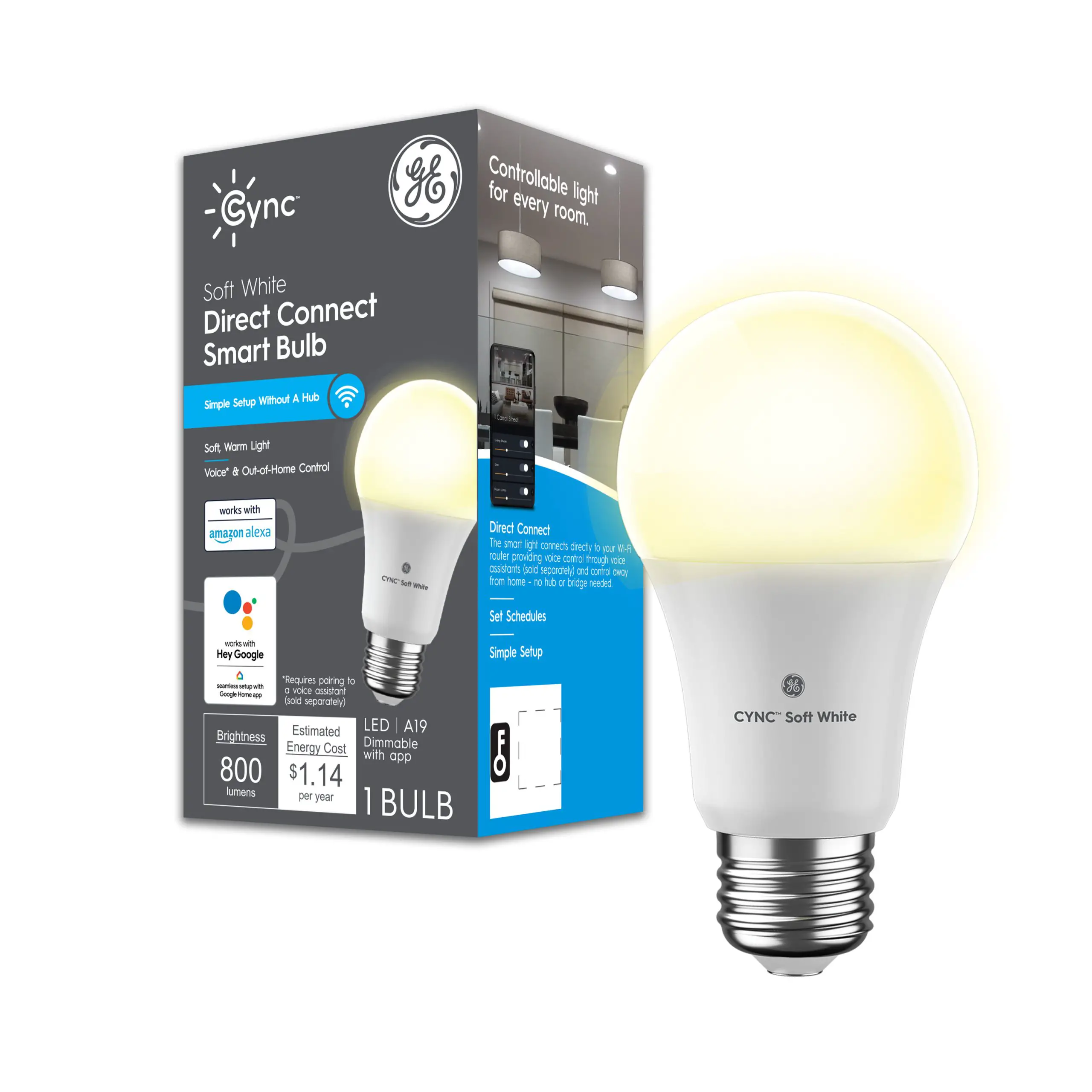 Soft White A19 Smart Bulb