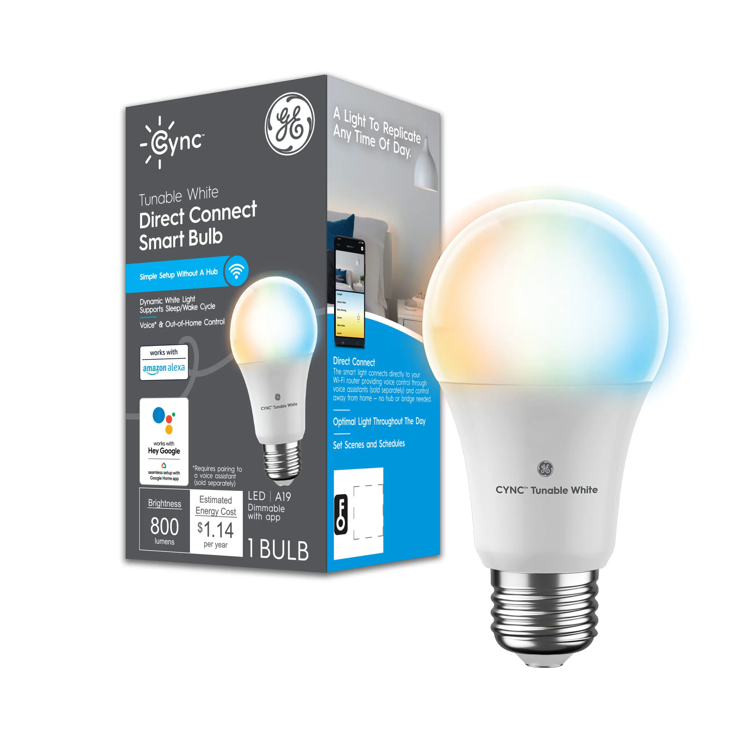 Tunable White A19 Smart Bulb