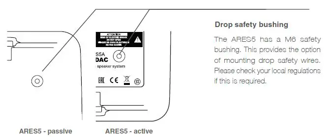AUDAC ARES5A 2 Way Stereo Active Speaker System FIG 12