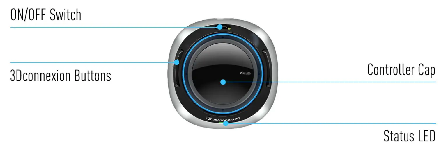 3Dconnexion 3DX-700084 SpaceMouse Wireless - 3Dconnexion SpaceMouse Wireless