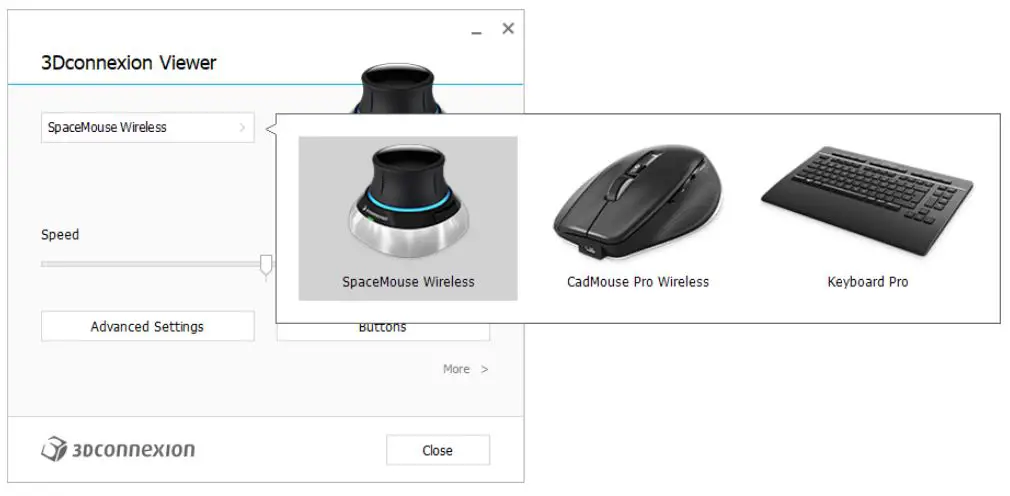 3Dconnexion 3DX-700084 SpaceMouse Wireless - Speed