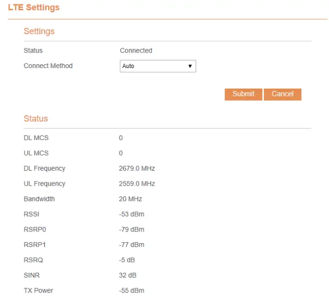 BTI WIRELESS CP860 LTE Indoor CPE -lte
