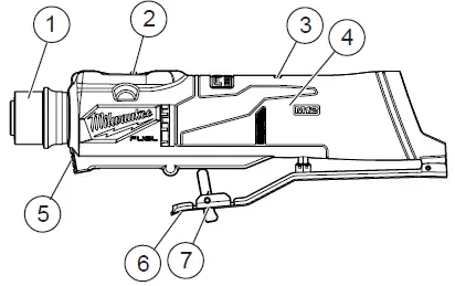milwaukee 2409-20 M12 Fuel Low Speed Tire Buffer fig 1