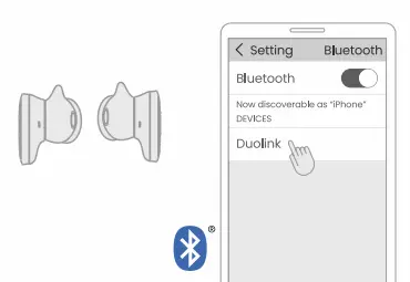 Duolink BH505A Switch Buds - connect switch buds