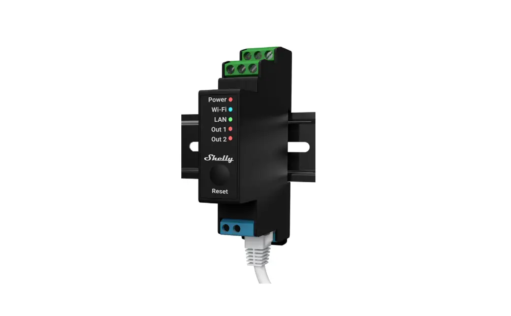 Shelly Pro-2pm 2 Circuit Wi-fi Relay Switch With Power Measurement User Guide