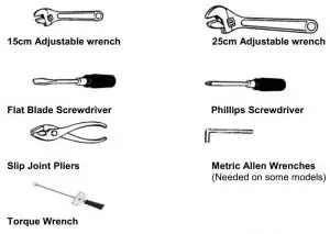 FIG 3 Tools Needed for Assembly