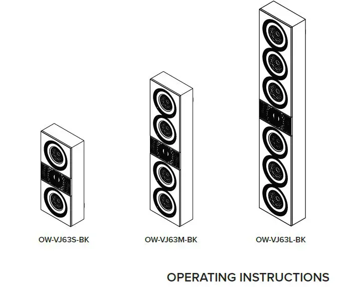 ELAC OW-VJ63S-BK-Vertex-Series-III-On-Wall-6”-Cinema-Speaker-(Small)fig1