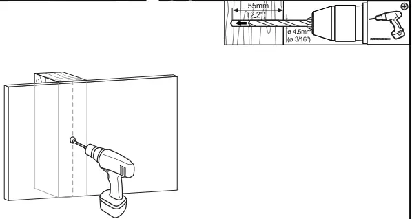 WALI Dual Monitor Wall Mount Wood Stud length holes