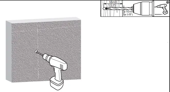 WALI Dual Monitor Wall Mount marked position
