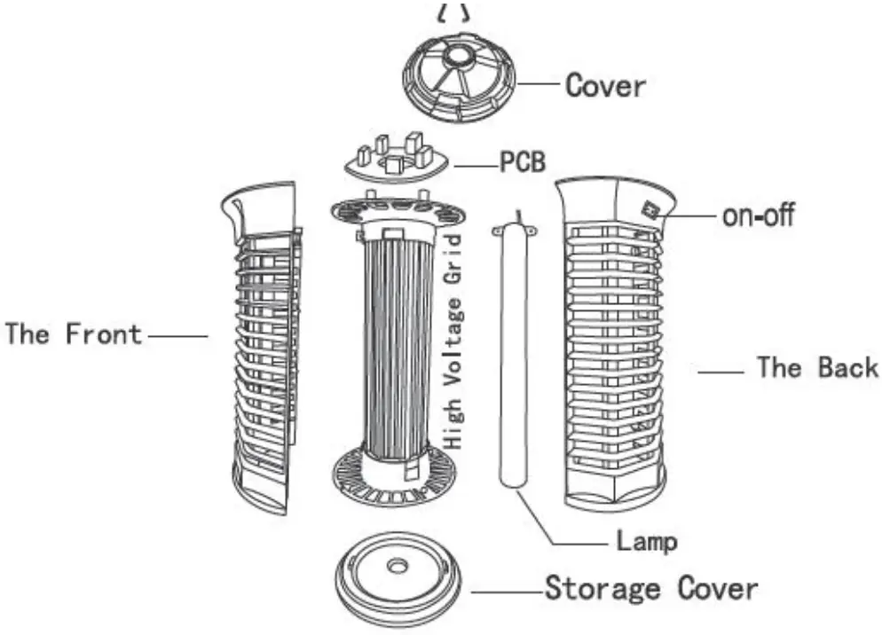 Eesyy JY-6-D Electric Mosquito Killer - part name