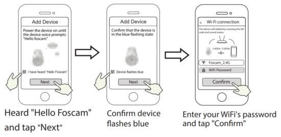 FOSCAM S41 Security Camera - WiFi connection 3
