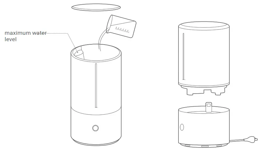 Smart Antibacterial Humidifier - maximum water