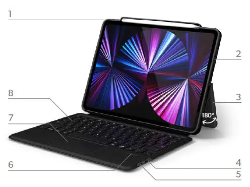 EPICO Keyboard Case FOR Apple iPad Pro-FIG3