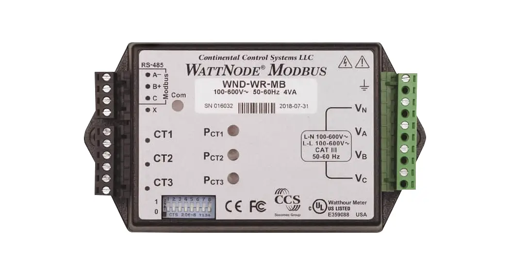 Ccs Wnd-wr-mb Electric Power Meter Installation Guide