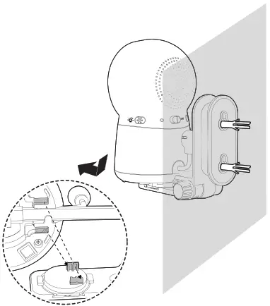 vtech Smart Wi-Fi 1080p Video Monitor - bracket 2