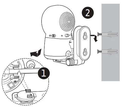 vtech Smart Wi-Fi 1080p Video Monitor - mount bracket