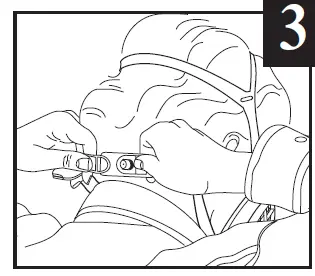 Hook the bottom straps