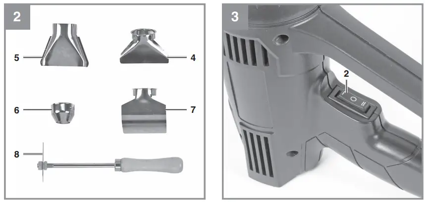 Einhell TH HA 2000-1 Hot Air Gun - Fig 3