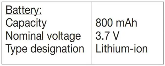 FIG 10 TECHNICAL SPECIFICATIONS
