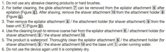 FIG 7 CLEANING AND MAINTENANCE