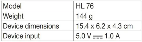 FIG 9 TECHNICAL SPECIFICATIONS