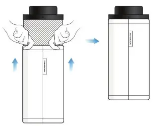 TERRABLOOM TB CF-616 6 Inch Carbon Filter - Installation 1