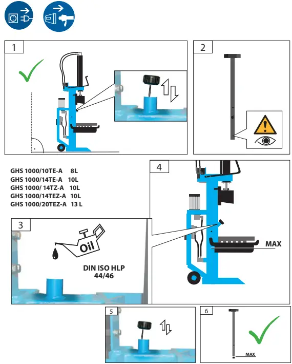 Oil level inspection