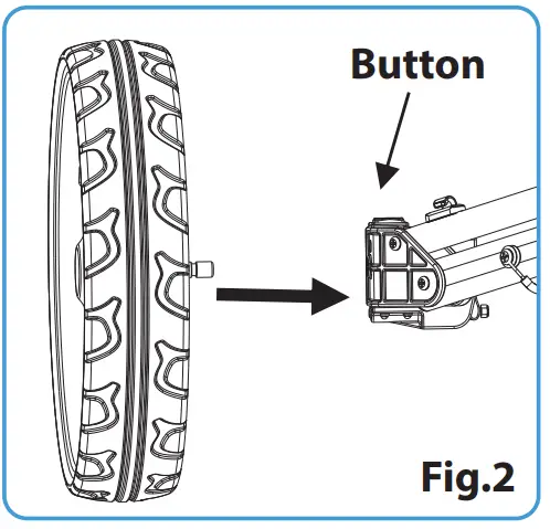 serenelife SLGZ48 Foldable 3-Wheel Fig.2