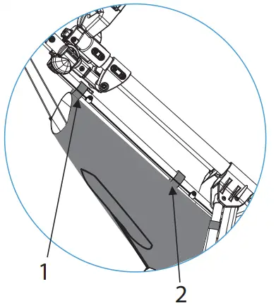 serenelife SLGZ48 Foldable 3-Wheel Fixed the velcro strap
