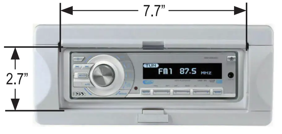 BOSS AUDIO SYSTEM MRC10 Marine Radio Coverb - Step1