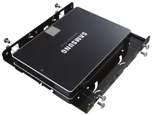 SABRENT BK HDCC 2 5 Inch SSD or SATA Hard Drive to Desktop 3 5 Inch Bay Bracket - instruction