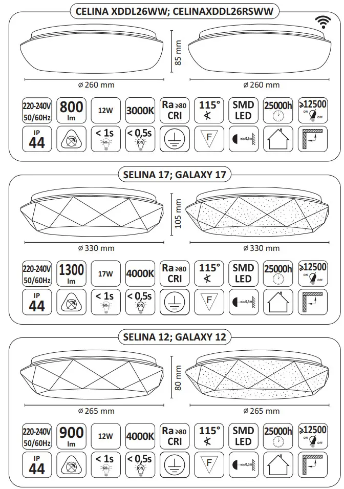 Sanico CELINA XDDL26WW Plafon LED - Figure 3